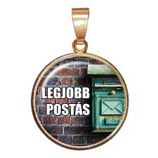Legjobb postás medál lánccal vagy kulcstartóval medál