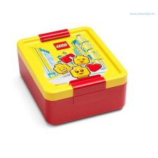 LEGO Iconic piros osztható uzsonnás doboz sárga fedéllel uzsonnás doboz