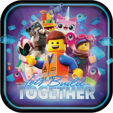 Lego kaland Movie papírtányér 8 db-os 23 cm party kellék
