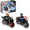 LEGO Marvel 76260 Fekete Özvegy és Amerika Kapitány motorkerékpárok