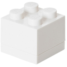 LEGO Mini Box 4 Éthordó - Fehér uzsonnás doboz