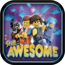 LEGO Movie, Lego kaland Papírtányér 8 db-os 18 cm party kellék
