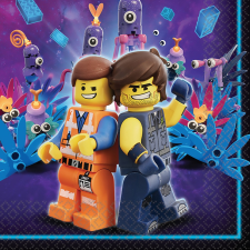 LEGO Movie, Lego kaland szalvéta 16 db-os, 33*33 cm party kellék