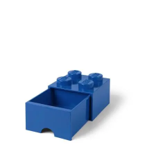 LEGO Tárolódoboz, fiókos, LEGO "Brick", kék bútor