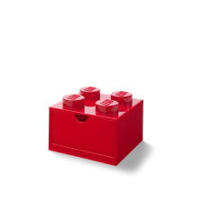 LEGO Tárolódoboz íróasztalra, fiókos, LEGO Brick 2x2, piros (L40201730) bútor