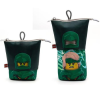 LEGO Tolltartó, cipzáras, pop-up, LEGO Ninjago Lloyd, fekete-zöld-mintás (L53518)
