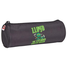 LEGO Tolltartó, henger alakú, cipzáras, LEGO &quot;Ninjago Lloyd&quot;, fekete-mintás tolltartó