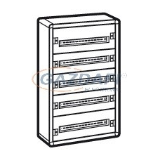 LEGRAND 020005 XL3 160 5 sor 120 mod fém fali előszerelt elosztószekrény villanyszerelés