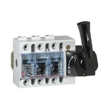 LEGRAND 022551 Vistop 160A 3P mellső, fekete karral, terhelésszakaszoló kapcsoló sínre ( Legrand 022551 ) villanyszerelés