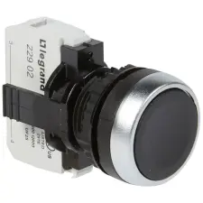 LEGRAND 023706 Osmoz süllyesztett nyomógomb - Z - fekete villanyszerelés