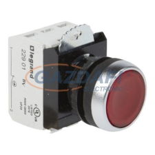 LEGRAND 023758 Osmoz süllyesztett nyomógomb 230V~ Z+Ny - piros villanyszerelés