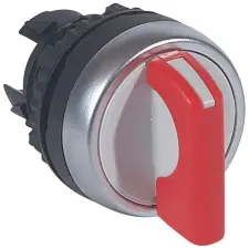 LEGRAND 023901 Osmoz forgatókaros 2 fix V állású kapcsoló - piros villanyszerelés