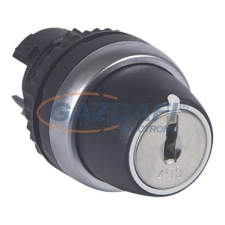 LEGRAND 023951 Osmoz kulcsos 2 fix állású kapcsoló - fekete villanyszerelés