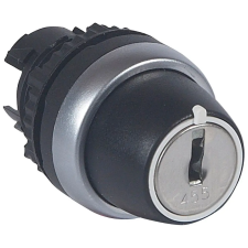 LEGRAND 023953 Osmoz kulcsos 2 fix állású kapcsoló 90° - fekete villanyszerelés