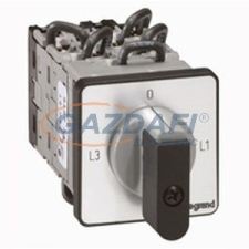 LEGRAND 027528 Görgős kapcsoló 3P 18,5kW PR40 0-PV-GV villanyszerelés