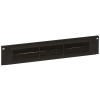 LEGRAND 046529 LEGRAND vízszintes rendező panel, 2U-19", átmenő kivágással, gyorspánttal rögzítés, műanyag, LCS2