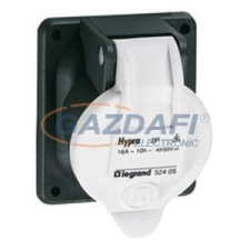 LEGRAND 052405 Hypra műanyag beépíthető ipari aljzat 2P 16A 20/50V törpefesz. villanyszerelés