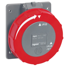 LEGRAND 053050 Hypra Dafbe-323k06 400V~ IP66/67-55 rögzíthető aljzat villanyszerelés