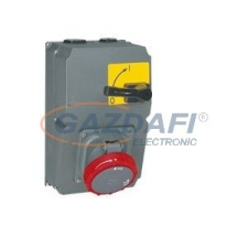 LEGRAND 059114 Hypra ráépíthető csatlakozóaljzat főkapcsolóval 125A 3P+E 400V villanyszerelés