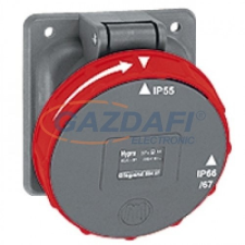 LEGRAND 059512 Hypra Dafb-1253k06 400V~ IP66/67-55 rögzíthető aljzat villanyszerelés