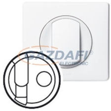 LEGRAND 068239 Céliane RJ 45 telefon- + TV aljzat burkolat, fehér villanyszerelés