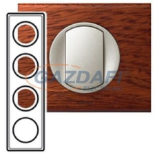 LEGRAND 069224 Céliane négyes keret, mahagóni villanyszerelés