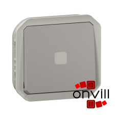 LEGRAND 069504L, Plexo 55 időzítőkapcsoló jelzőfénnyel, szürke villanyszerelés