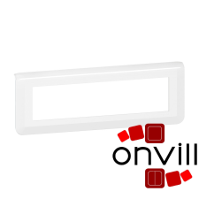 LEGRAND 078818L, Program Mosaic Keret 1X8 Modulos, Vízszintes, Fehér villanyszerelés