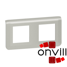 LEGRAND 079304L, Program Mosaic Keret 2X2 Modulos, Alumínium villanyszerelés