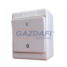 LEGRAND 083903 Kontállux IP44 hárompólusú kapcsoló fehér villanyszerelés