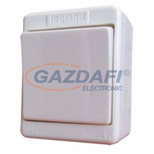 LEGRAND 083909 Kontállux IP44 egypólusú nyomó fehér villanyszerelés