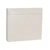 LEGRAND 137207 PractiboxS falon kívüli kiselosztó(650°C), fehér ajtóval, védőföld és nulla elosztókapoccsal, 2 sor 18 modul