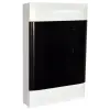 LEGRAND 137218 PractiboxS falon kívüli kiselosztó(650°C), átlátszó füstszínű ajtóval, védőföld és nulla elosztókapoccsal, 3 sor 18 modul