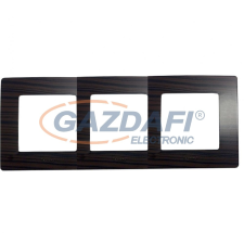 LEGRAND 397093 Niloé hármas keret, sötét fa dekor villanyszerelés