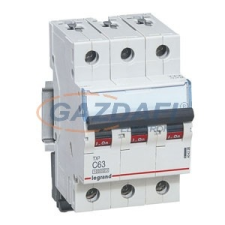 LEGRAND 404228 TX3 kismegszakító 3P C63 10000A/10kA BIC villanyszerelés