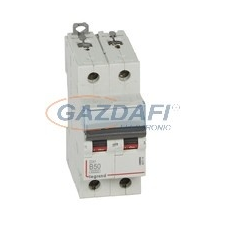 LEGRAND 407514 DX3 kismegszakító 2P B50 6000A/10kA villanyszerelés