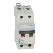 LEGRAND 409205 DX3 kismegszakító 2P C32 10000A / 16 kA villanyszerelés
