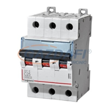 LEGRAND 409256 DX3 kismegszakító 3P C25 10000A / 16 kA villanyszerelés
