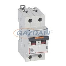 LEGRAND 409716 DX3 kismegszakító 25kA 2P 230/400V~ B16 villanyszerelés