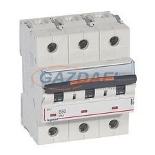 LEGRAND 409734 DX3 kismegszakító 25kA 3P 400V~ B50 villanyszerelés