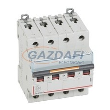 LEGRAND 409742 DX3 kismegszakító 25kA 4P 400V~ B16 villanyszerelés