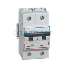 LEGRAND 409772 DX3 kismegszakító 25kA 2P 230/400V~ C40 villanyszerelés