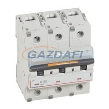 LEGRAND 409789 DX3 kismegszakító 25kA 3P 400V~ C100 villanyszerelés