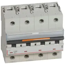LEGRAND 409799 DX3 kismegszakító 25kA 4P 400V~ C50 villanyszerelés
