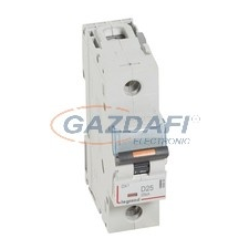 LEGRAND 409809 DX3 kismegszakító 25kA 1P 230/400V~ D25 villanyszerelés