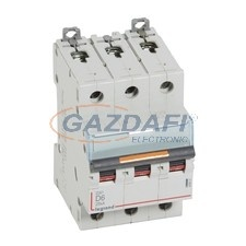 LEGRAND 409831 DX3 kismegszakító 25kA 3P 400V~ D6 villanyszerelés