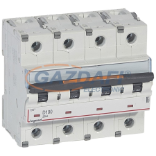 LEGRAND 409854 DX3 kismegszakító 25kA 4P 400V~ D100 villanyszerelés