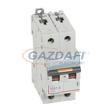 LEGRAND 409866 DX3 kismegszakító 25kA 2P 230/400V~ MA1,6 villanyszerelés