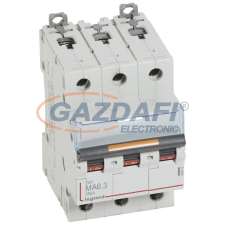 LEGRAND 409878 DX3 kismegszakító 25kA 3P 400V~ M4 villanyszerelés