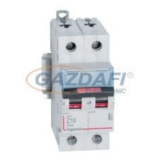 LEGRAND 409913 DX3 kismegszakító 25kA 2P Z16 villanyszerelés